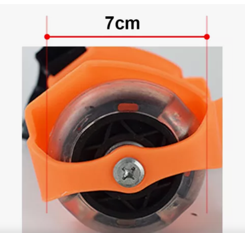 Vista 4 de RUEDA DE ZAPATOS PARA NIÑOS - COLOR: NARANJA